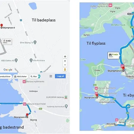 Apartament I Enebolig Pa Valderoya Ved Alesund