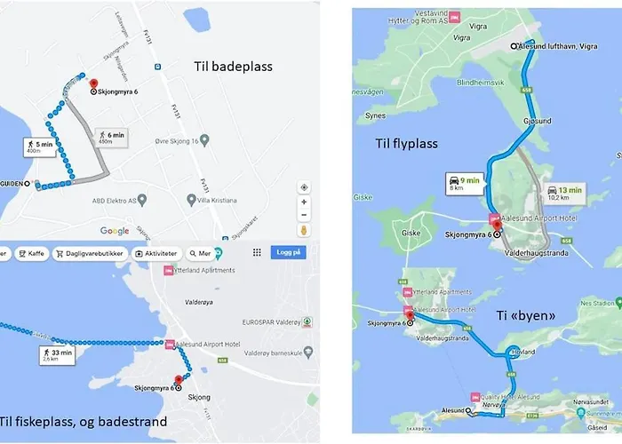 公寓 I Enebolig Pa Valderoya Ved Alesund